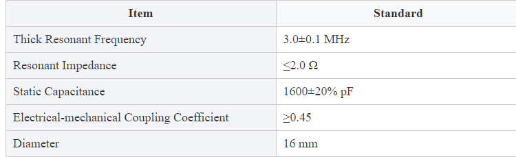 AUDIOWEEL 16mm 3.0MHz 의학 살포를 위한 초음파 세라믹스 마이크로 원자로 만드는 변형기
