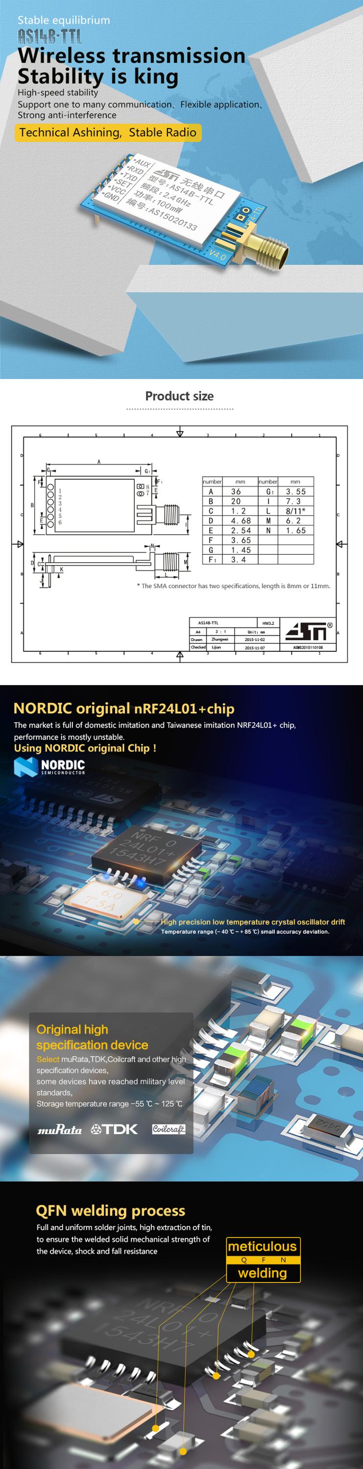 Nrf24l01 안테나 저전력 Tx 2.4ghz 미니 Nrf24l01p Rx Rf 24ghz 모듈 무선 송신기 수신기 키트