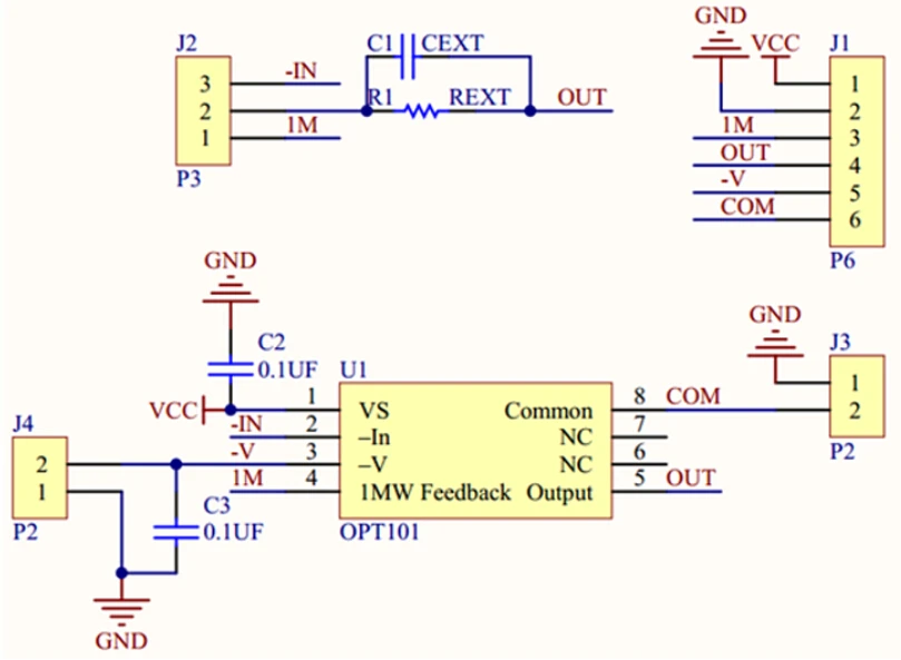 OPT101 Light Analog Light Intensity Sensor Module Single Chip Photoelectric Diode 14KHz CJMCU-101 (8)