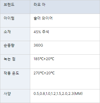 LAOA 45% 주석 솔더 와이어 직경 0.5 미리메터-2.3 미리메터 솔더 도우미 납땜