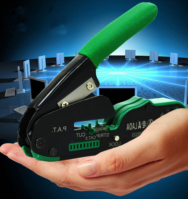 LAOA Crimping 펜치 크림 퍼 네트워크 도구 케이블 스트리퍼 와이어 커터 절단 플라이어 터미널 압착 휴대용 도구