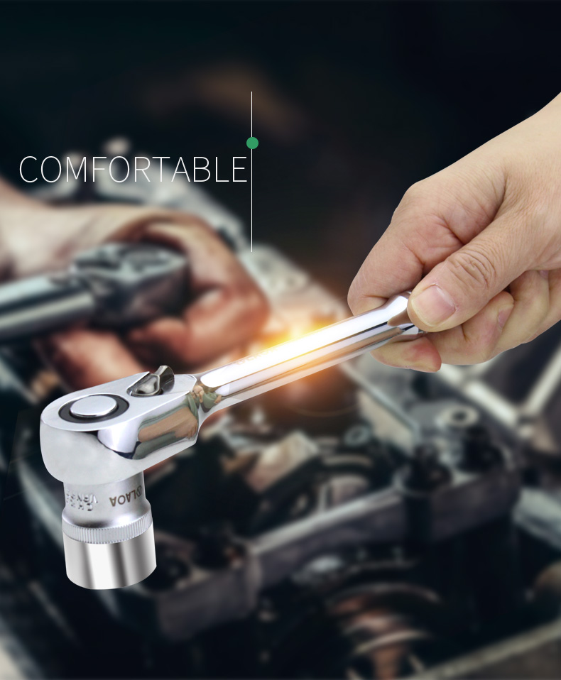 LAOA 1/2 "48 T 래칫 렌치 CR-V 소켓 스패너
