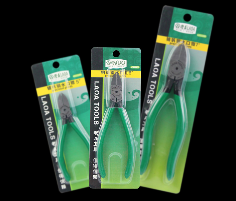 1pc LAOA CR-V 플라스틱 플라이어 4.5/5/6/7inch 쥬얼리 전기 와이어 케이블 커터 절단 사이드 스닙 핸드 툴 전기 도구