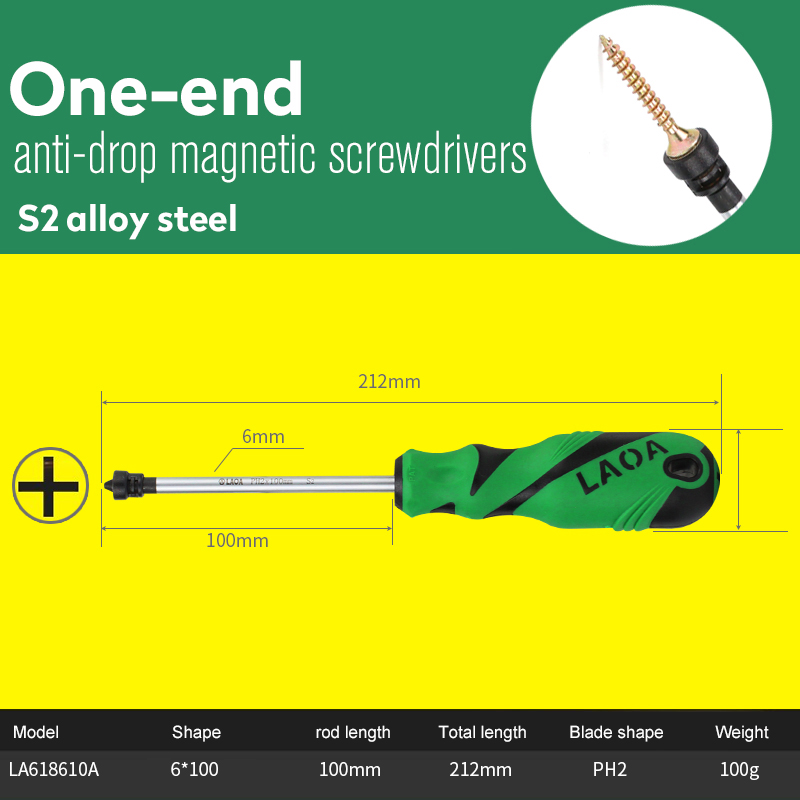 LAOA (eiffel tower) 자기 Screwdriver Ph2 홈 붙이 5 미리메터 와 자성 링 두 번 Head 다기능 Screw Driver 손 툴