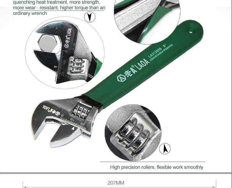 LAOA 8 Inch Steel Material adjustable torque wrench