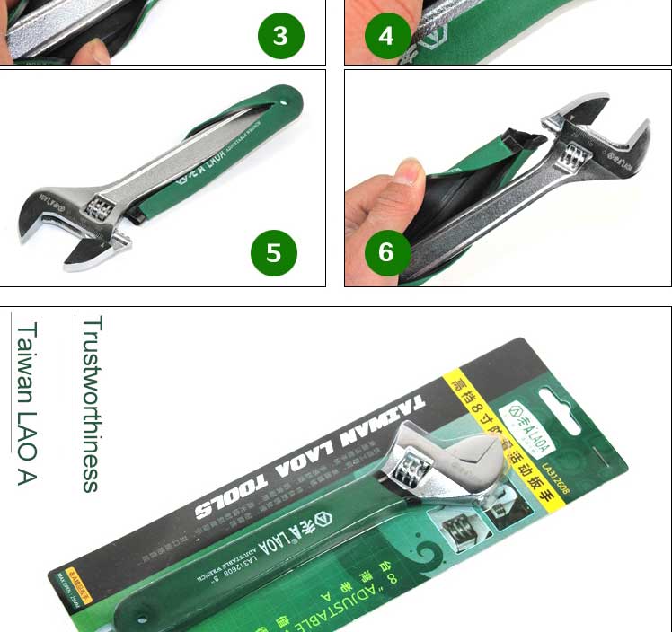 LAOA 8 Inch Steel Material adjustable torque wrench