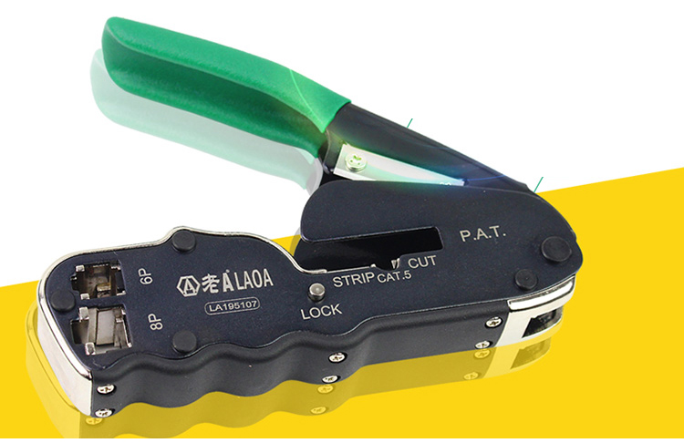 LAOA Crimping 펜치 크림 퍼 네트워크 도구 케이블 스트리퍼 와이어 커터 절단 플라이어 터미널 압착 휴대용 도구