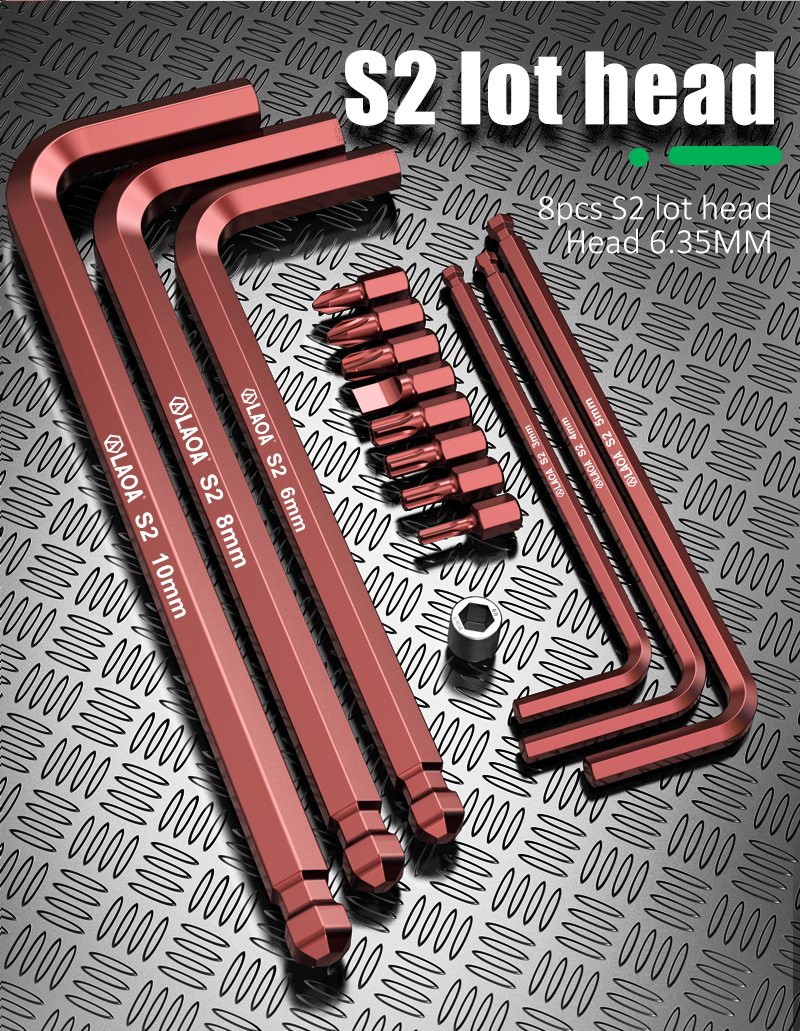 Laoa 17PCS 다기능 확장 볼 헤드 육각 렌치