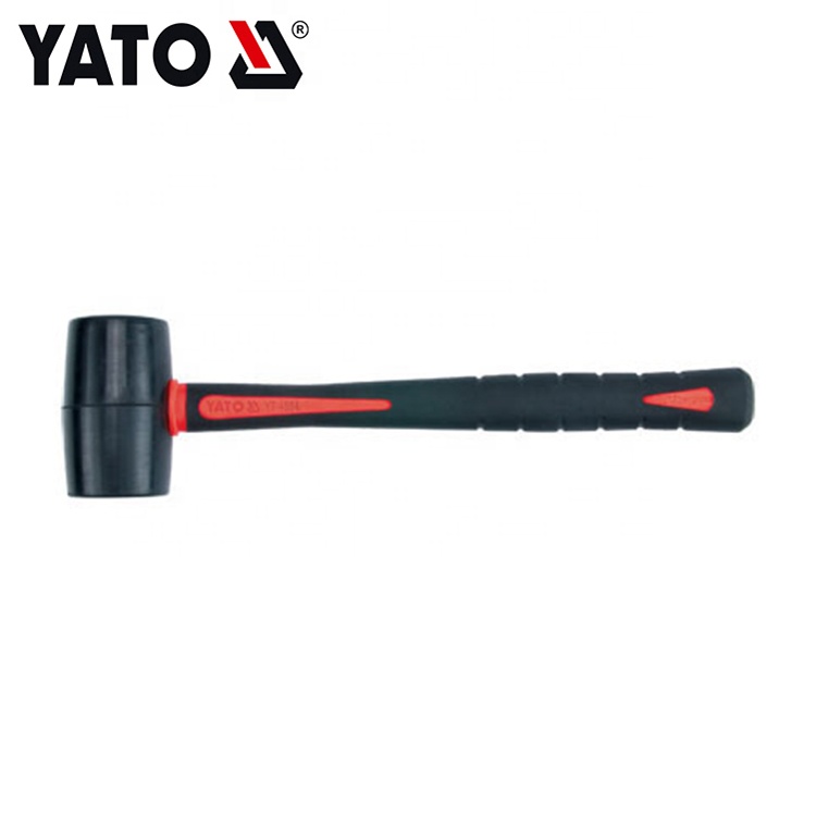 YATO YT-4594 고무 망치 440G (섬유 유리 포함), TPR, 해머, 치슬, 펀치스 및 액시스를 위한 다양한 기능 전문 도구