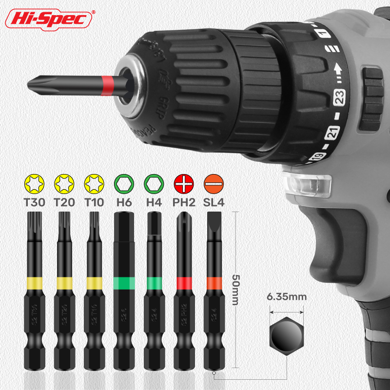 13pc S2 스틸 양방향 나사 및 볼트 추출기 제거기 키트 및 50mm 육각 생크 긴 드라이버 멀티 드라이버 비트 세트