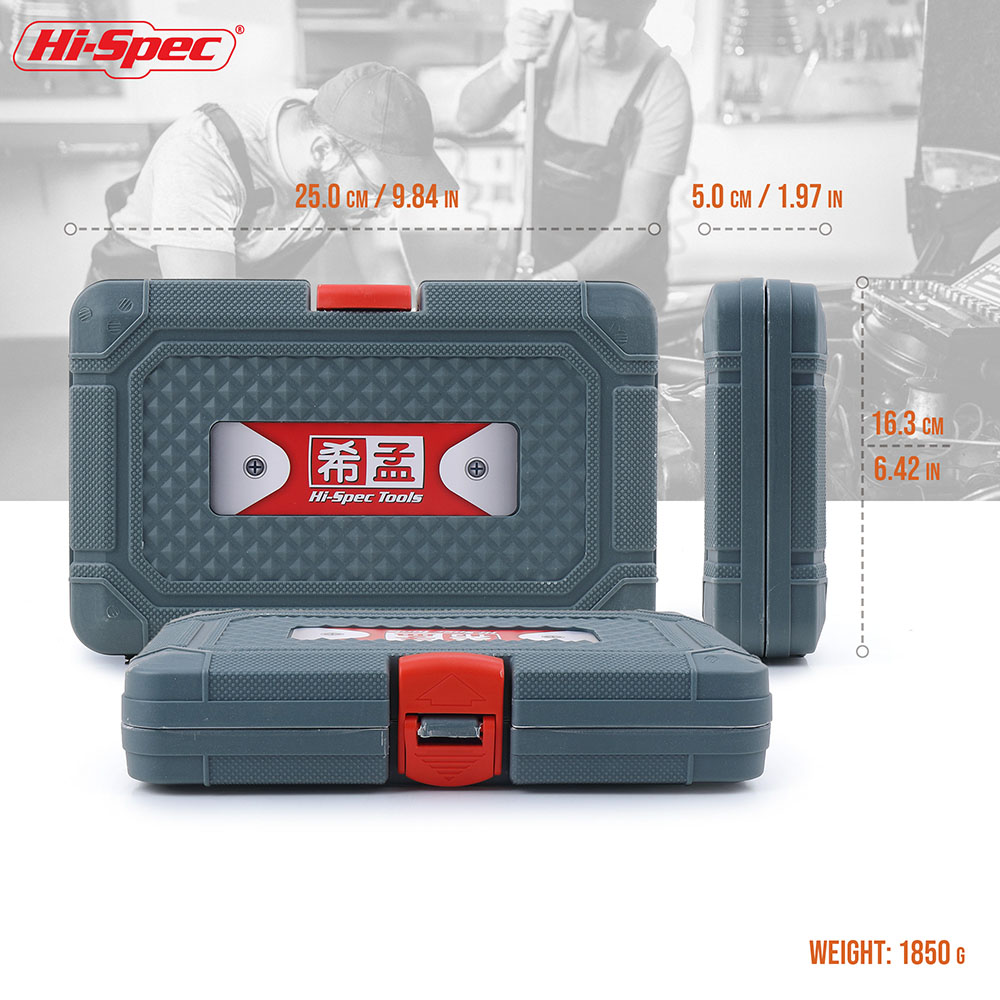 126 PC 수동 수공구 세트 1/4 인치 소켓 렌치 세트 스크루드라이버 비트 플라스틱 케이스