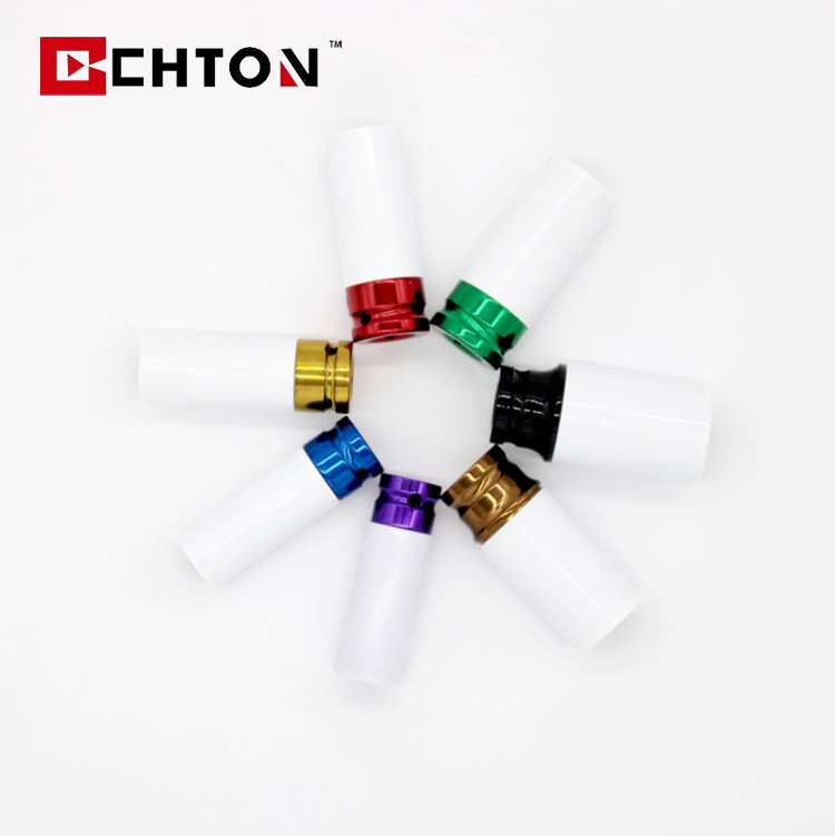 5 Pcs 1/2 인치 15 17 19 21 22MM 자동차 수리 도구 다채로운 충격 소켓 세트