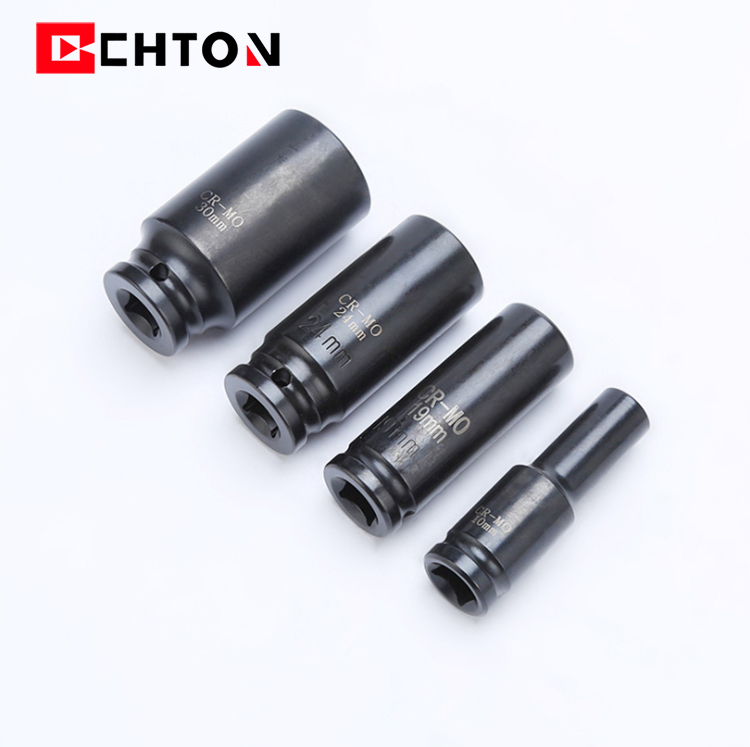 16 Pcs 손 도구 CRMO 1/2 인치 78mm 긴 공기 충격 자동 수리 도구에 대 한 깊은 소켓 세트