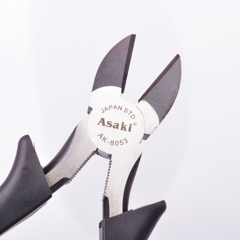 AK-8051 미국 유형 사이드 커팅 플라이어 도구 블랙 핸들