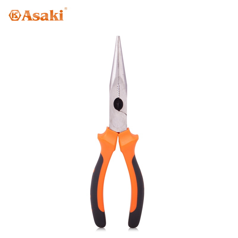Asaki 6 "8" 탄소강 긴 바늘 코 플라이어 손 도구