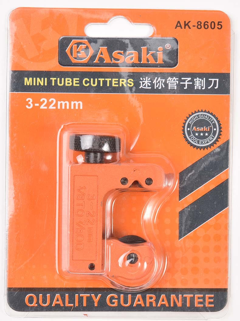 3-22mm 합금 강철 회전하는 소형 관 관 절단기 AK-8605