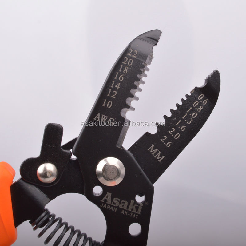 AK-9101 중간 급료 수동 철사 스트리퍼 전기공 철사 벗기는 손 공구