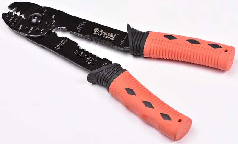 ASAKI AK-9102 5 1 와이어 스트리퍼 플라이어 멀티 사용 케이블 스트리퍼 와이어 커터 압착 도구 수동 펜치 합금 스틸