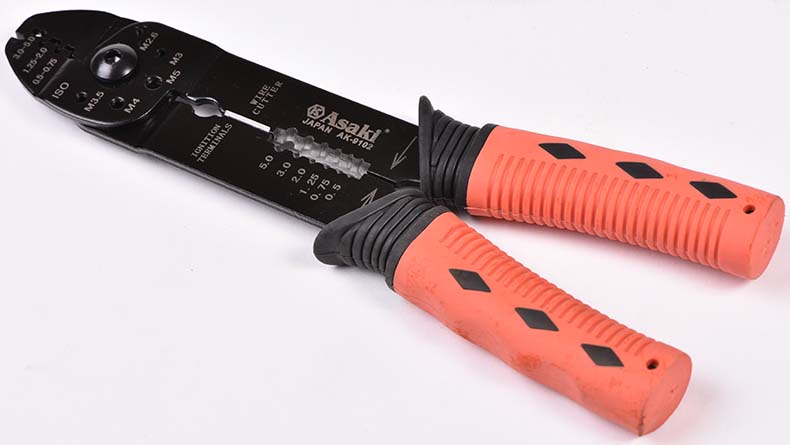 ASAKI AK-9102 5 1 와이어 스트리퍼 플라이어 멀티 사용 케이블 스트리퍼 와이어 커터 압착 도구 수동 펜치 합금 스틸