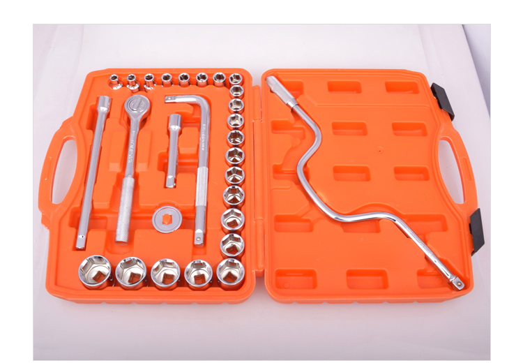 ASAKI 28pcs 전문 자동 수리 도구 세트 소켓 핸디 도구 세트 AK-9761