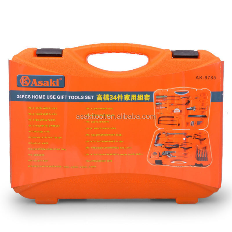 AK-9785 34PCS 가정용 손 도구 세트