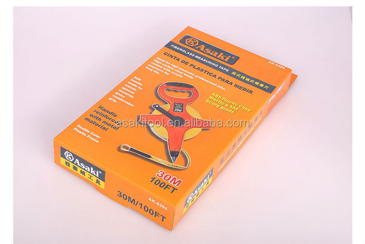 AK-0394 30m /50mHot 판매 미터 유리 섬유 측정 테이프