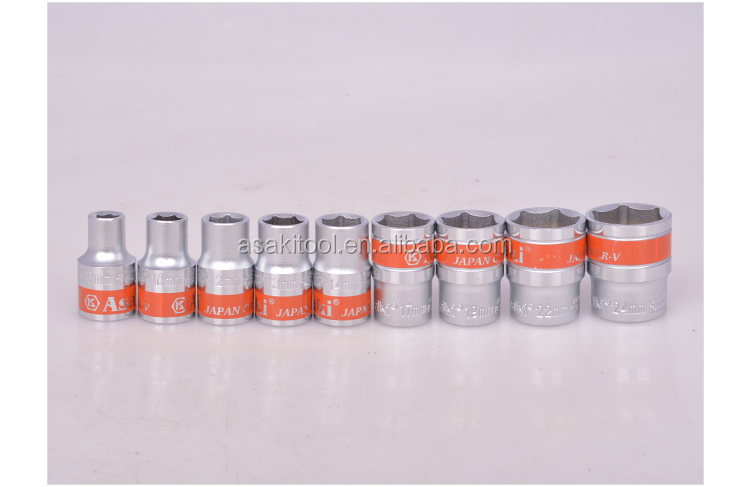 AK-9766 10 PCS 1/2 "DR. socket 렌치 세트