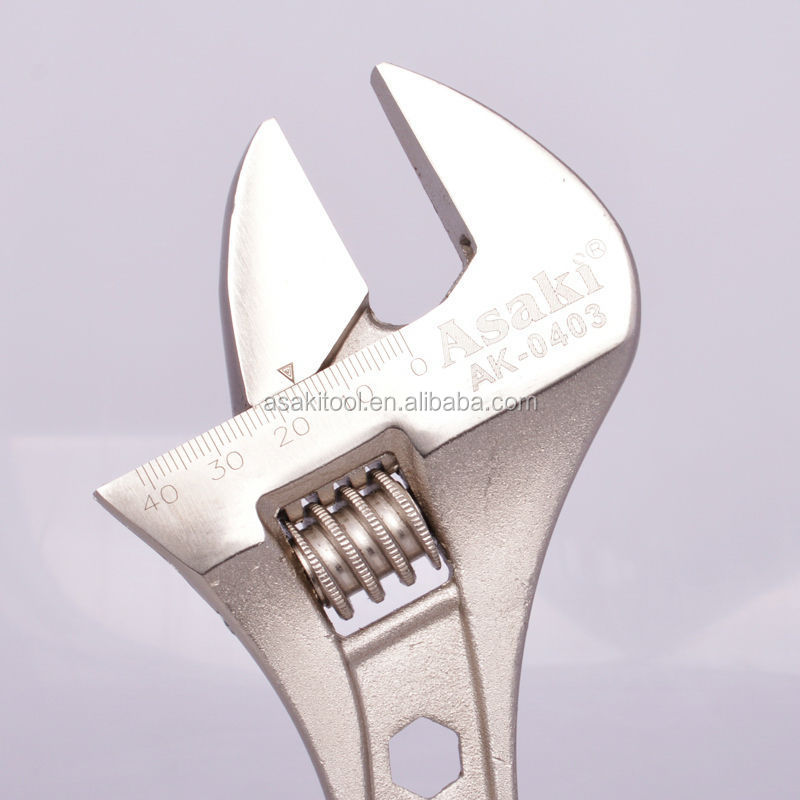 고급 6 "-12" 고무 손잡이를 가진 조정가능한 스패너 렌치 공구