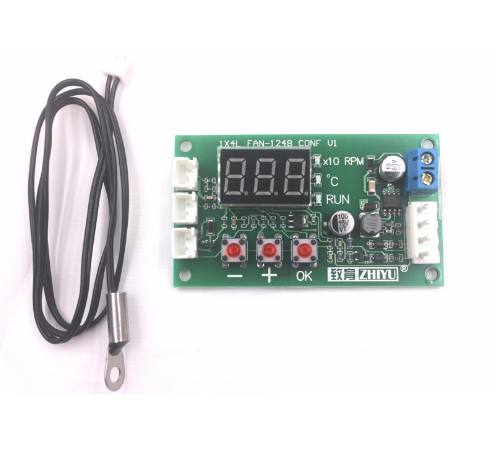 DC 12V 24V 48V 5A 2 3 4 와이어 PWM 모터 팬 속도 컨트롤러 온도 제어 지원 EC EBM 팬