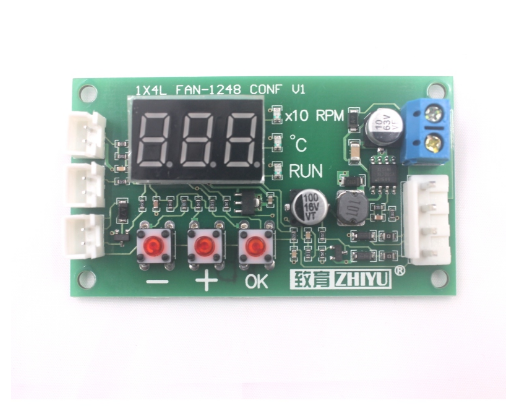 DC 12V 24V 48V 5A 2 3 4 와이어 PWM 모터 팬 속도 컨트롤러 온도 제어 지원 EC EBM 팬