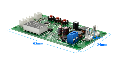 DC 12V 2 CH PWM 디지털 DC 모터 속도 컨트롤러 지사 팬 온도 조절기 온도 제어 스위치 NTC 센서 버저