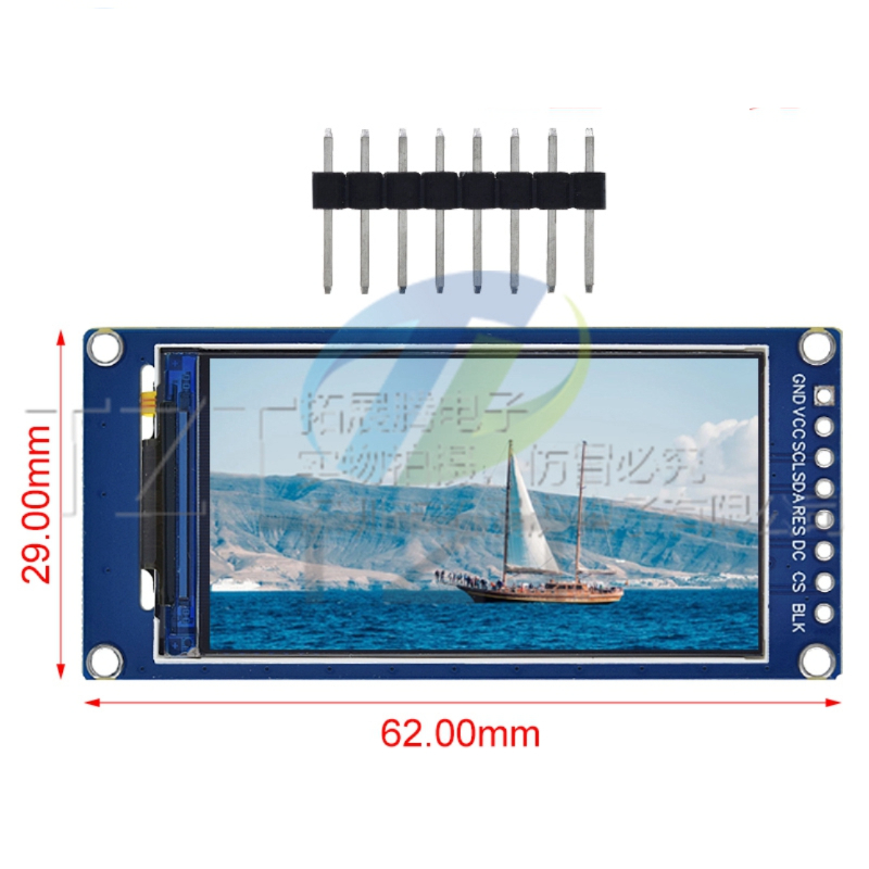 1.9 인치 IPS 전체 각도 TFT 디스플레이 화면 LCD 화면 컬러 디스플레이 모듈 SPI 직렬 포트 고화질 170x320 ST7789 IC [ZTI45-006]