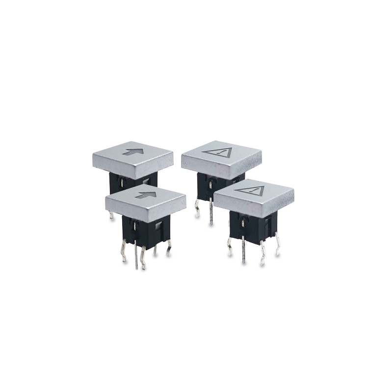 6x6 라이트 터치 스위치 CXC10L3 스트레이트 타입 6핀 리셋 버튼 LED 라이트 버튼 포함 스위치 10PCS [ZSE013-013]