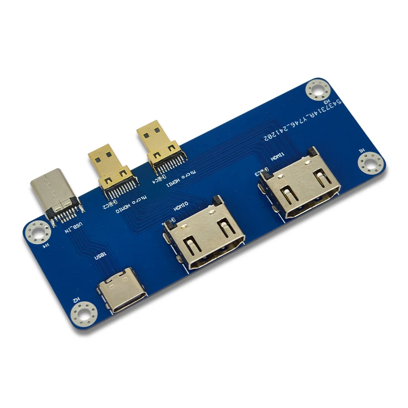 Raspberry Pi 마이크로 HDMI-HDMI 모듈 Raspberry Pi 5 4B 듀얼 4K 출력과 호환 가능 [LCTECH-05]