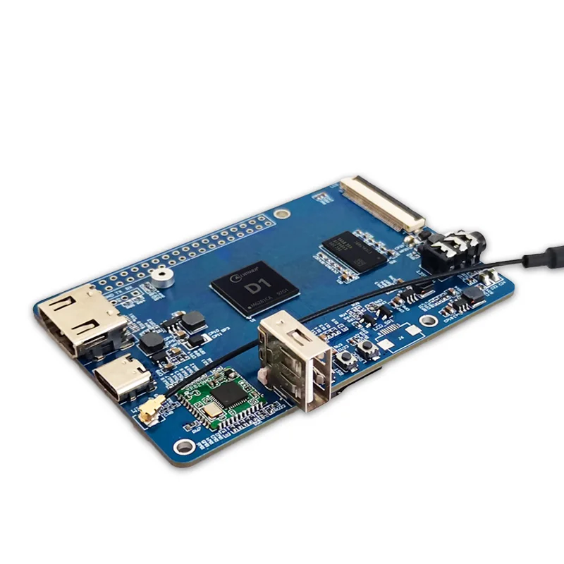 LCPI 올위너 D1 D1S 개발 보드 64 비트 RISC-V 리눅스 SBC 지원 티나 데비안 시스템 [LCTECH-22]