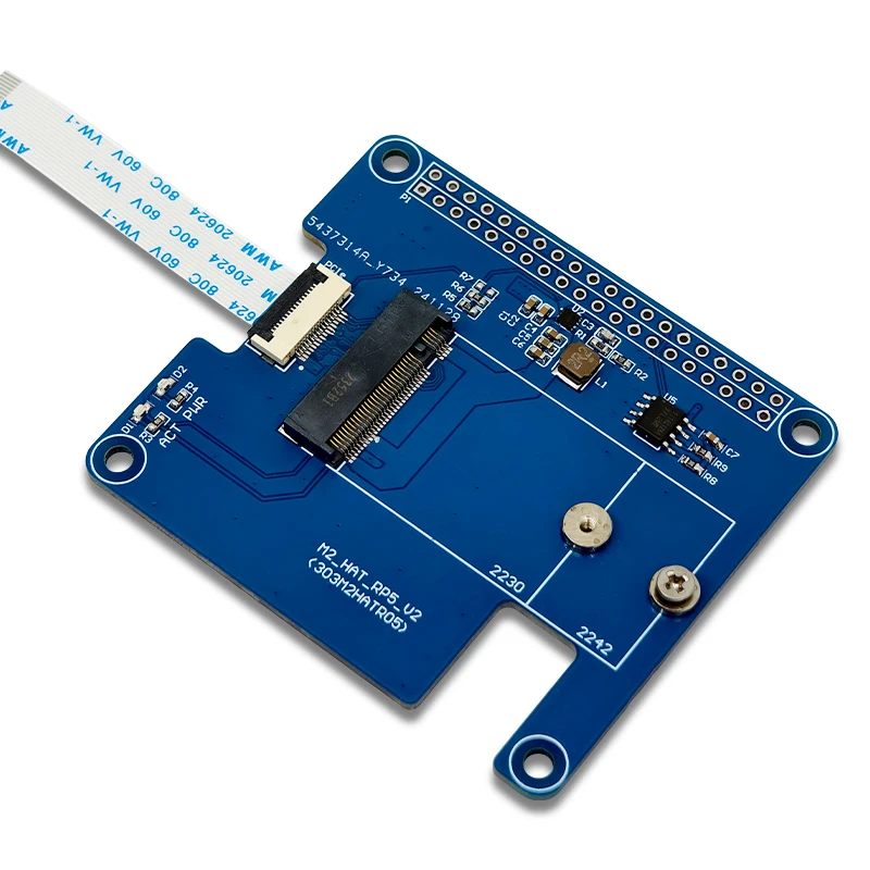 Raspberry Pi 5 M.2 HAT+확장 보드 AI 키트는 Hailo8L 모듈 NVMe 솔리드 스테이트 확장을 지원합니다. [LCTECH-33]