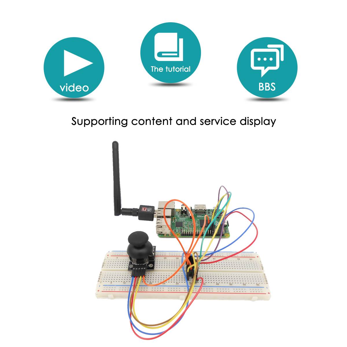 ADR005 라즈베리 파이 4/3/2 모델 B/B+ 파이썬 ADXL345 GPIO 케이블 DC 모터용 새로운 얼티밋 스타터 학습 키트 추가 [Adeept-016]