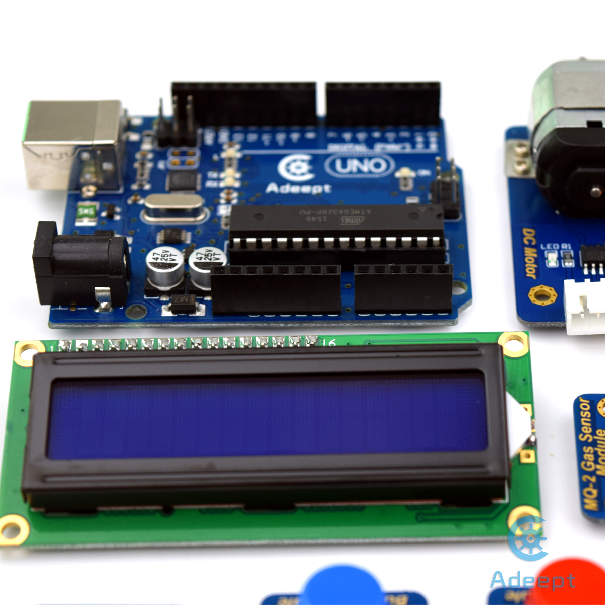 ADA015 PDF 가이드북이 포함된 Arduino UNO R3용 Adept 42 in 1 Ultimate 센서 키트 [Adeept-028]