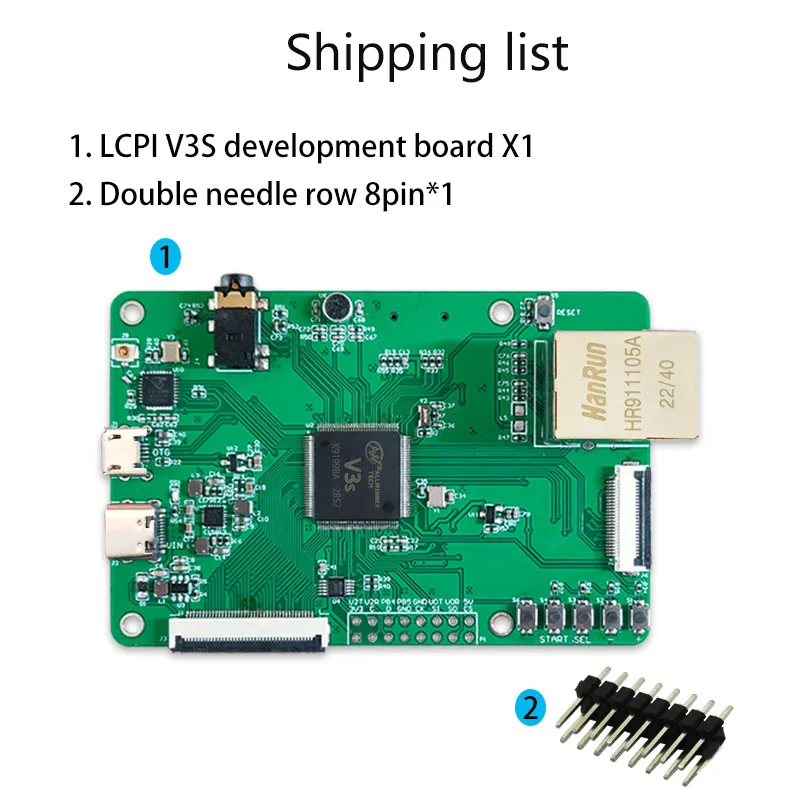 LCPI V3S LINUX+QT ARM AI 오픈 소스 메이커 개발 보드 PK 라즈베리 파이 [LCTECH-63]