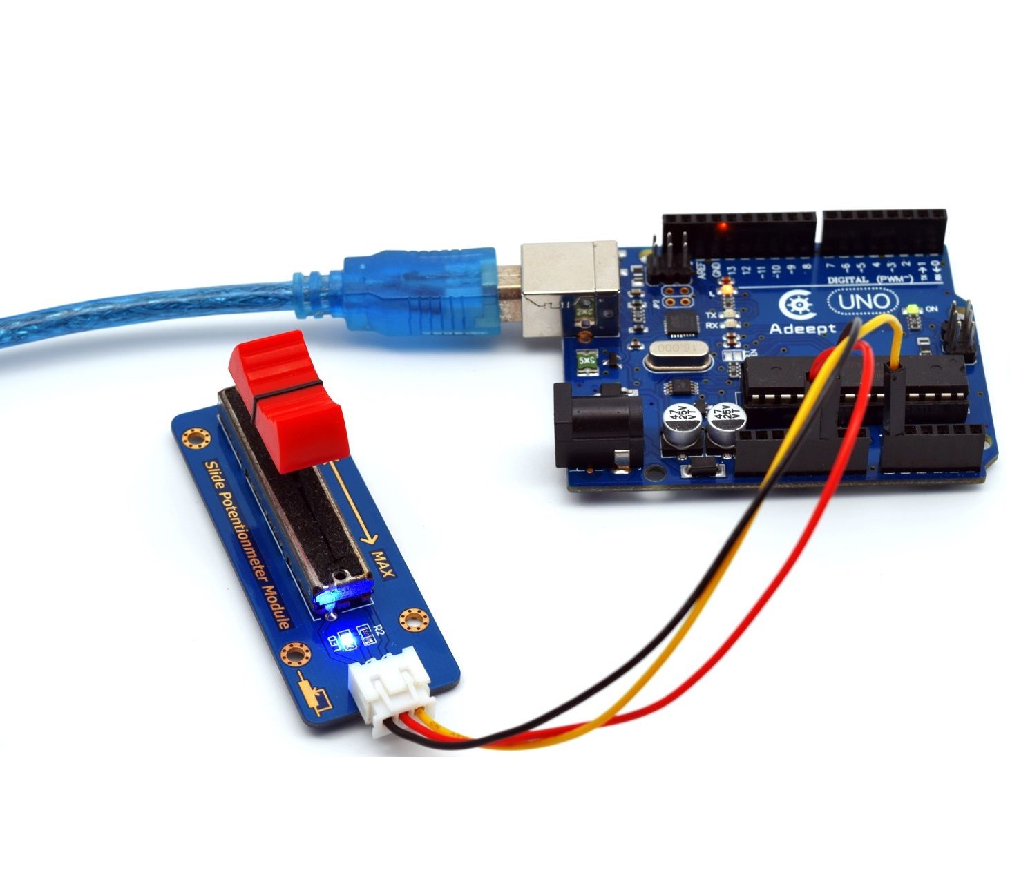 ADA015 PDF 가이드북이 포함된 Arduino UNO R3용 Adept 42 in 1 Ultimate 센서 키트 [Adeept-028]