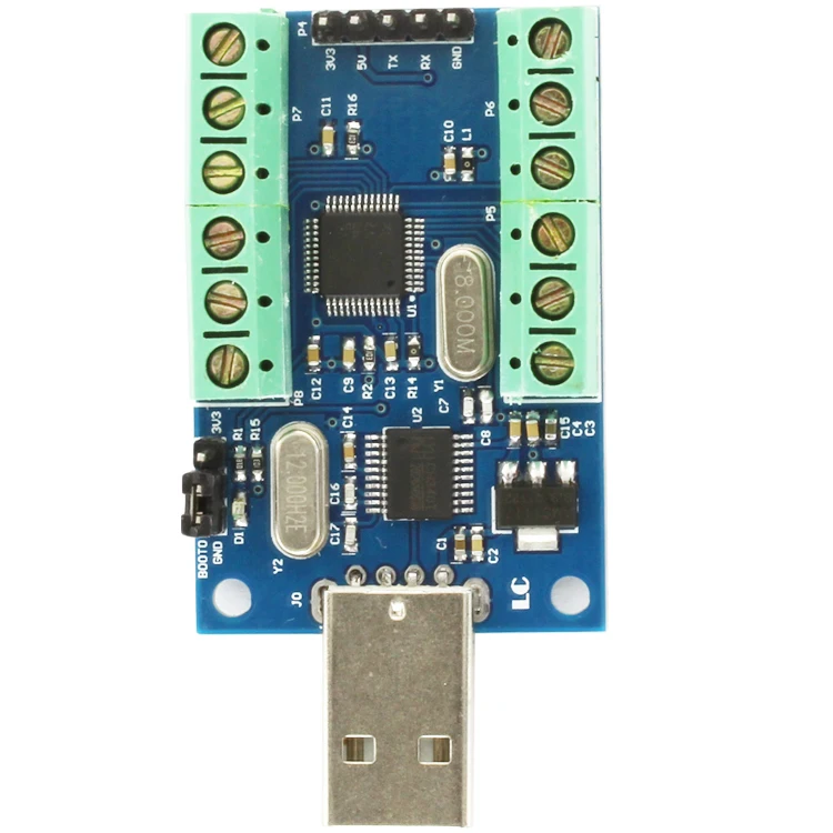 USB 인터페이스 10 채널 12 비트 ADC 데이터 수집 STM32 [LCTECH-58]