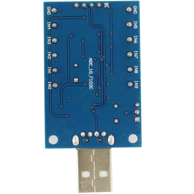 USB 인터페이스 10 채널 12 비트 ADC 데이터 수집 STM32 [LCTECH-58]
