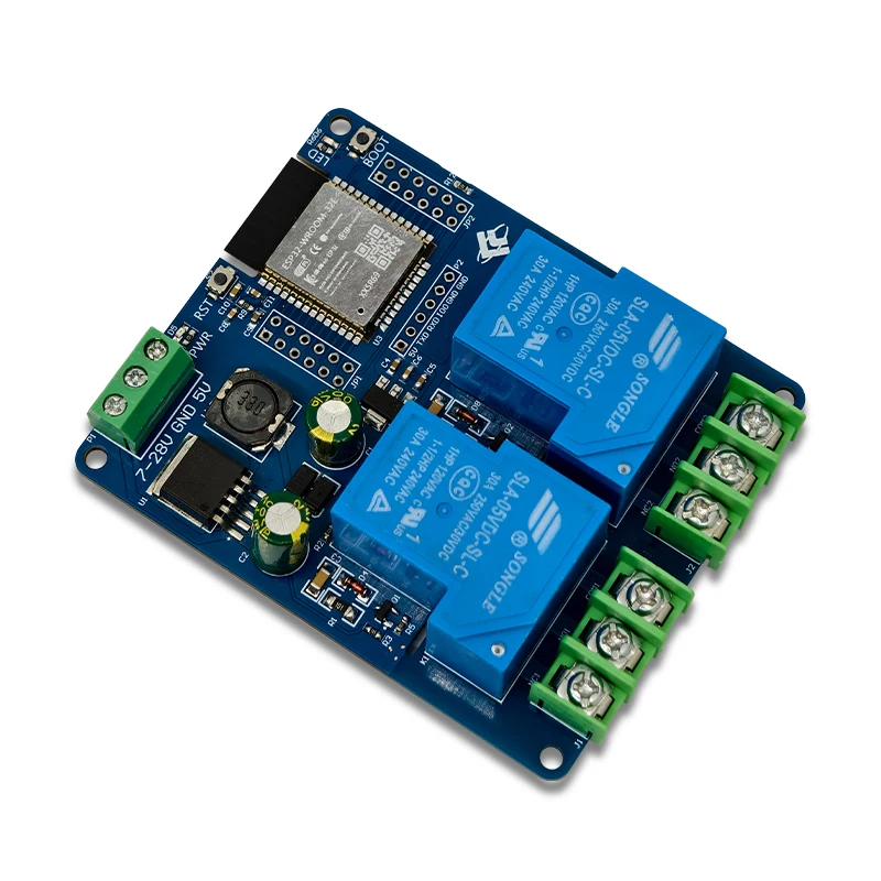 DC7-28/5V 전원 공급 장치 WIFI Bluetooth 듀얼 채널 30A 릴레이 개발 보드 ESP32 보조 개발 [LCTECH-61]
