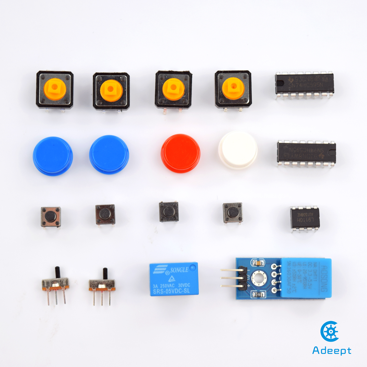 ADA006 아두이노 UNO R3를 위한 심층 RFID 스타터 키트를 알고 활용하는 방법, 서보 RC522 RFID 모듈 PS2 조이스틱 학습 키트, 가이드북 포함 [Adeept-033]