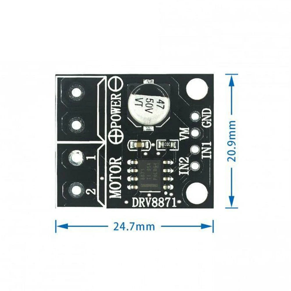 모터 드라이버 DRV8871 3.6A DC 모터 드라이버 H-브리지 PWM 구동 모듈 [ZTH83-007]