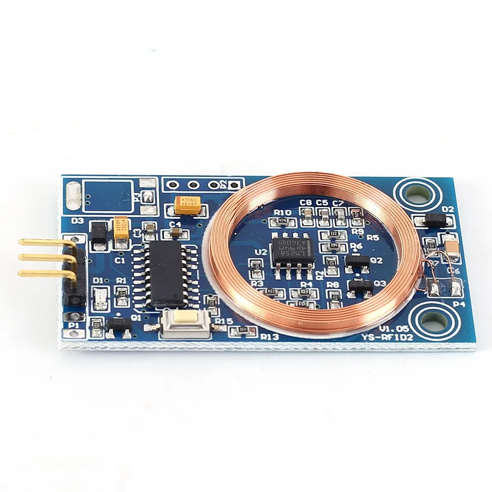 DC 5V 125KHz RFID 신호 테스터 하이 레벨 신호 출력 ID 카드 감지기 자동 잠금 인칭 모드 지원 TK4100 [ZTJ68-012]