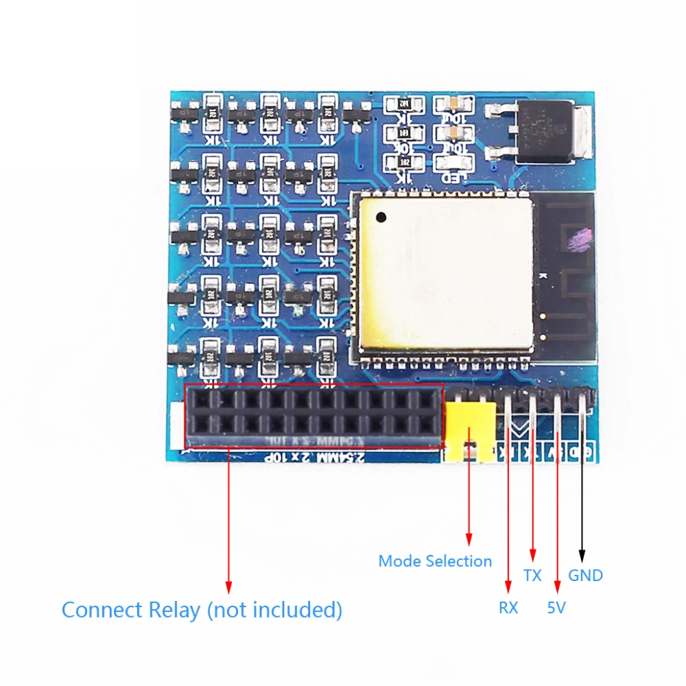 ESP32 원격 제어 16채널 스위치 드라이버 개발 학습 보드 (TTL 시리얼 Wi-Fi 블루투스 모듈 내장) [ZTF113-009]
