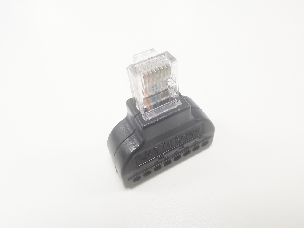 RJ45 수-8 핀 나사 터미널 커넥터 나사 어댑터 블록 케이블 네트워크 플러그 이더넷 CCTV 디지털 인터넷 플러그