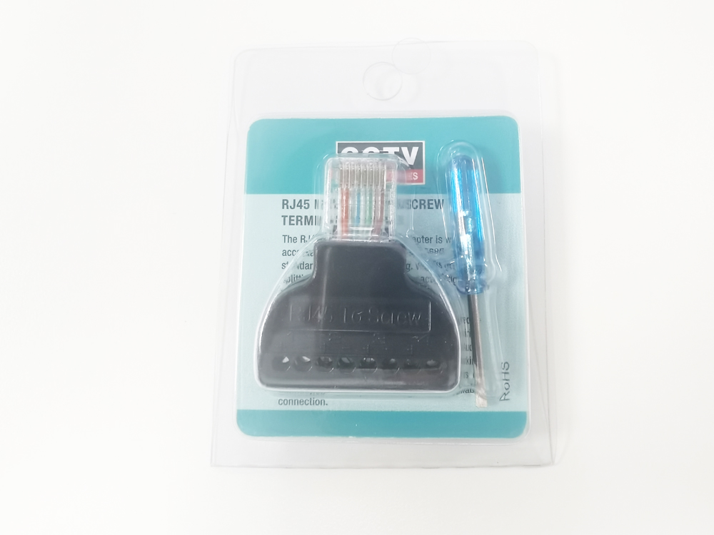 RJ45 수-8 핀 나사 터미널 커넥터 나사 어댑터 블록 케이블 네트워크 플러그 이더넷 CCTV 디지털 인터넷 플러그