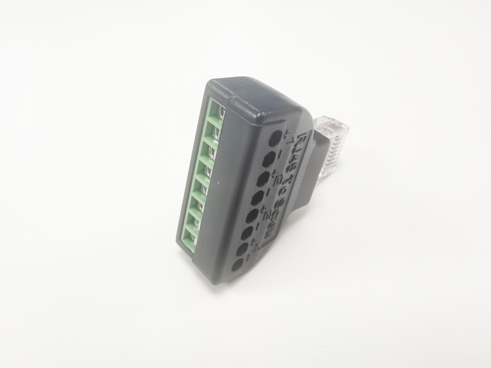 RJ45 수-8 핀 나사 터미널 커넥터 나사 어댑터 블록 케이블 네트워크 플러그 이더넷 CCTV 디지털 인터넷 플러그